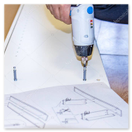 Sequenza di lavorazione con strumenti da banco