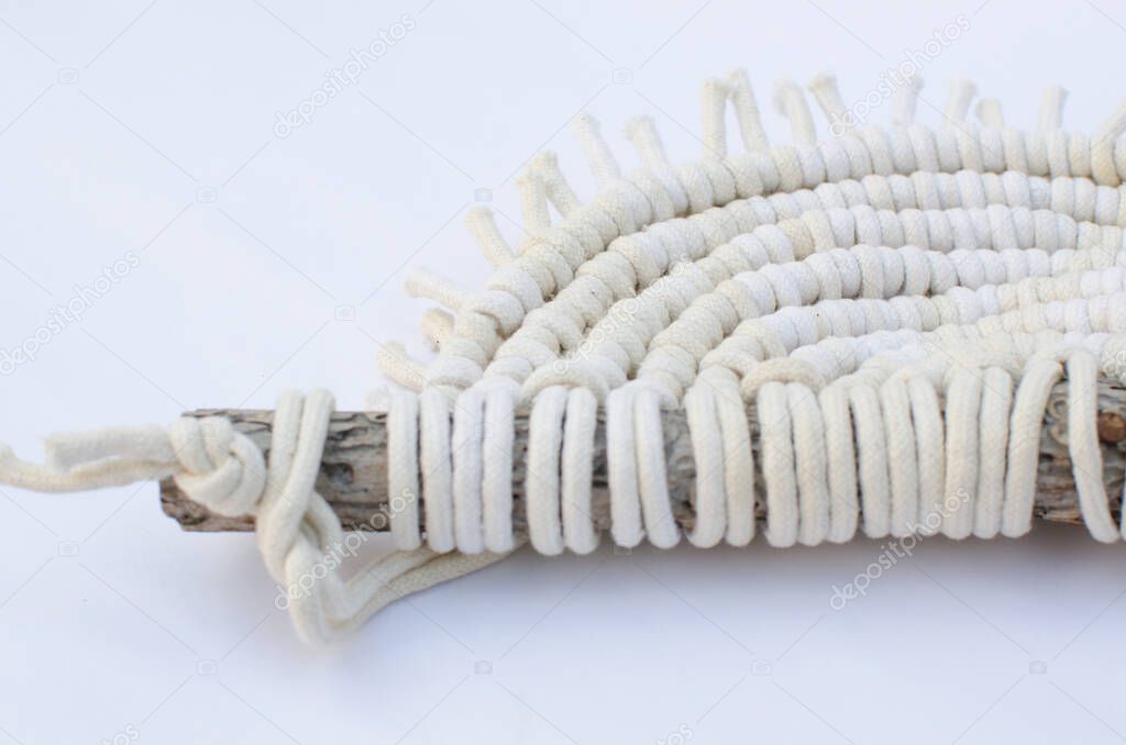 Pannello decorativo in macramè